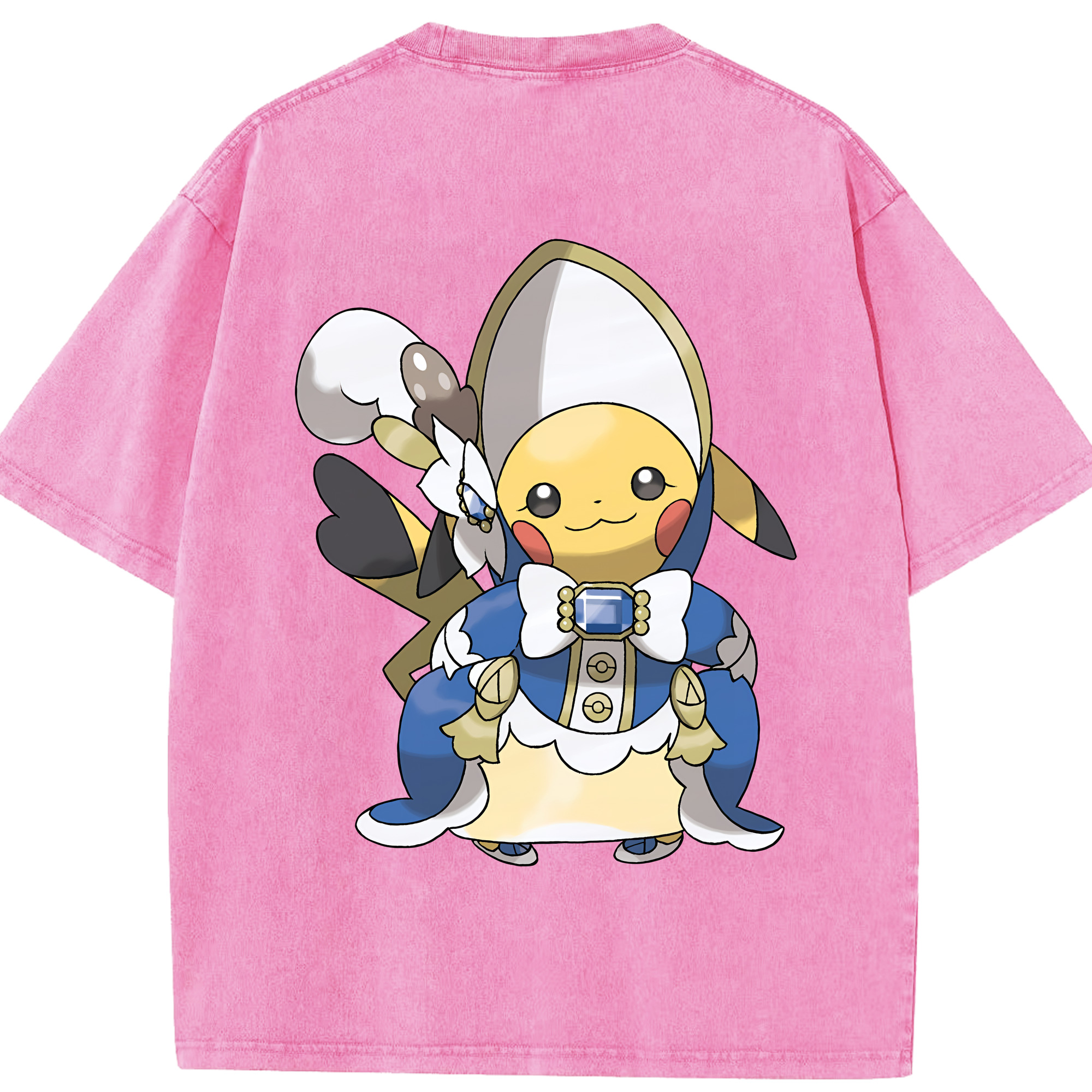 （画像用） ポケットモンスター Pokémon 綿100% ヴィンテージ風 半袖Tシャツ（背面プリント）